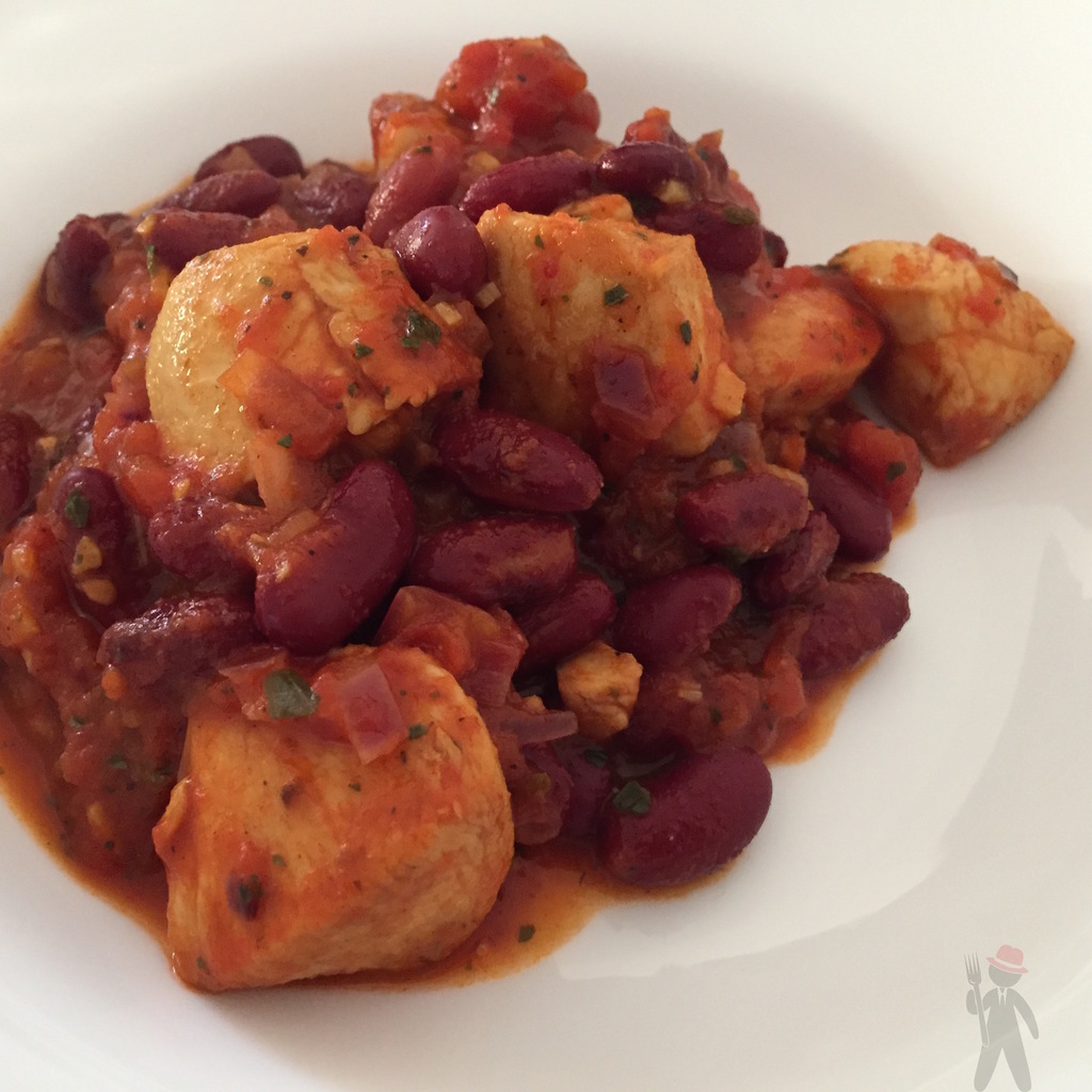 Hühnchen mit Tomaten-Bohnen - Gabel Gangster